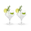 Faceted Crystal Gin &amp; Tonic Glasses (Set of 2)