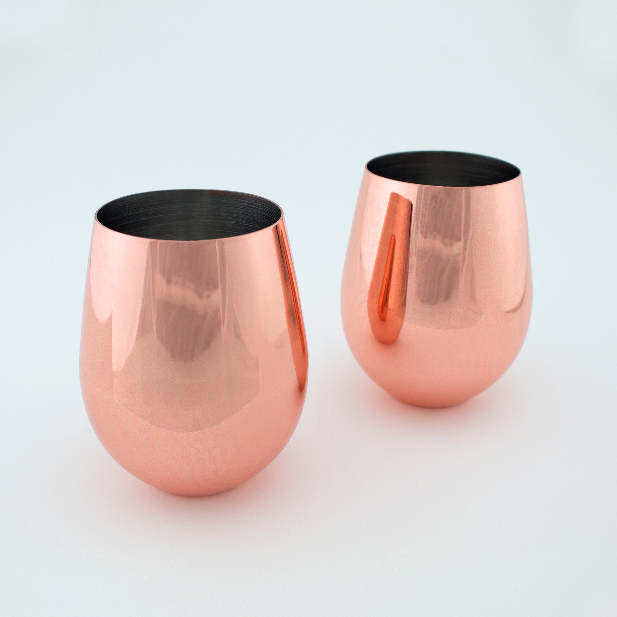 Copper Stemless Wine Glass (Set of 2)