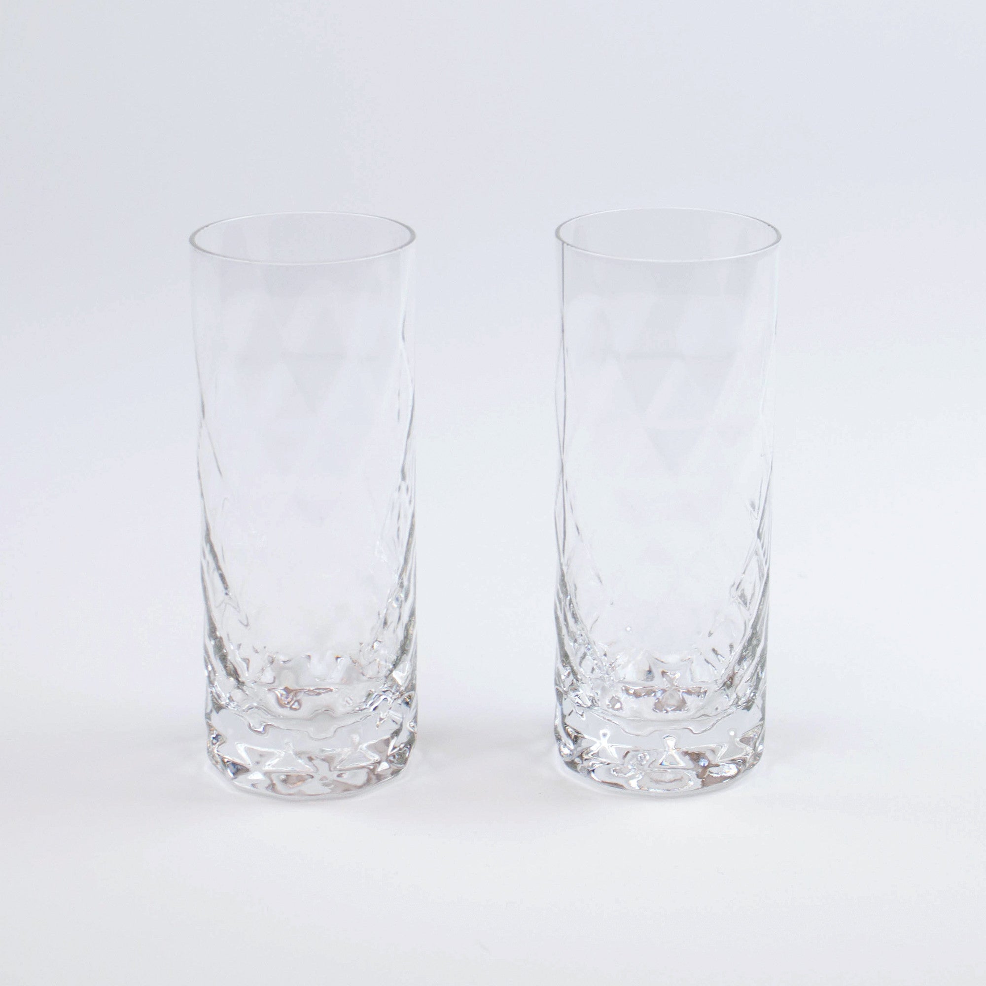 Mid-Century Modern Crystal Highball Glass (Set of 2)