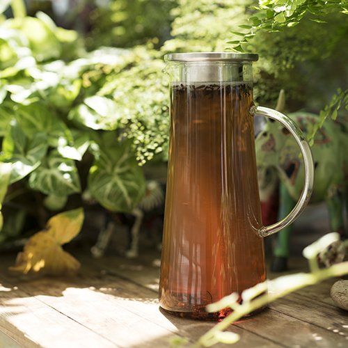 Glass Iced Tea Jug, Tea Pitcher with Filter