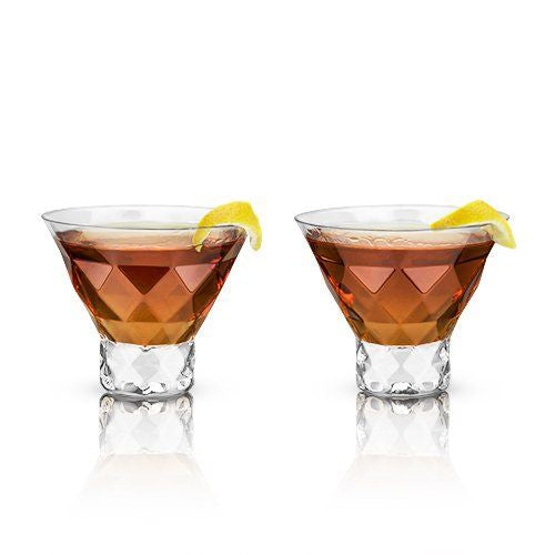 Faceted Martini Glass (Set of 2)