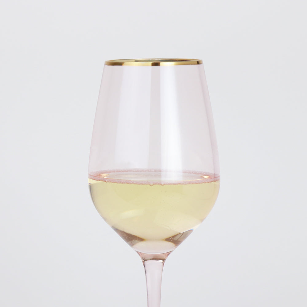 Wonderland Rose Crystal Stemless Wine Glasses (Set of 2) - The