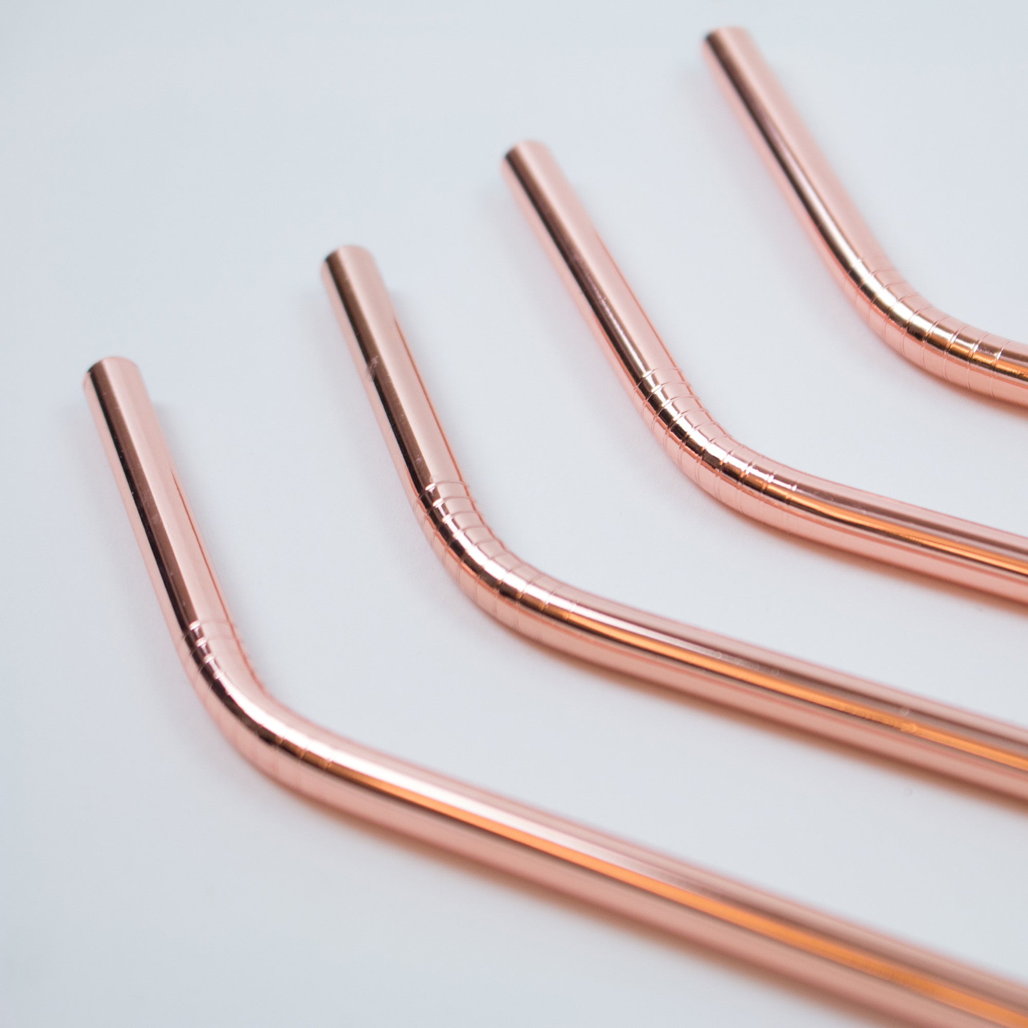 Copper Cocktail Straws (Set of 4)