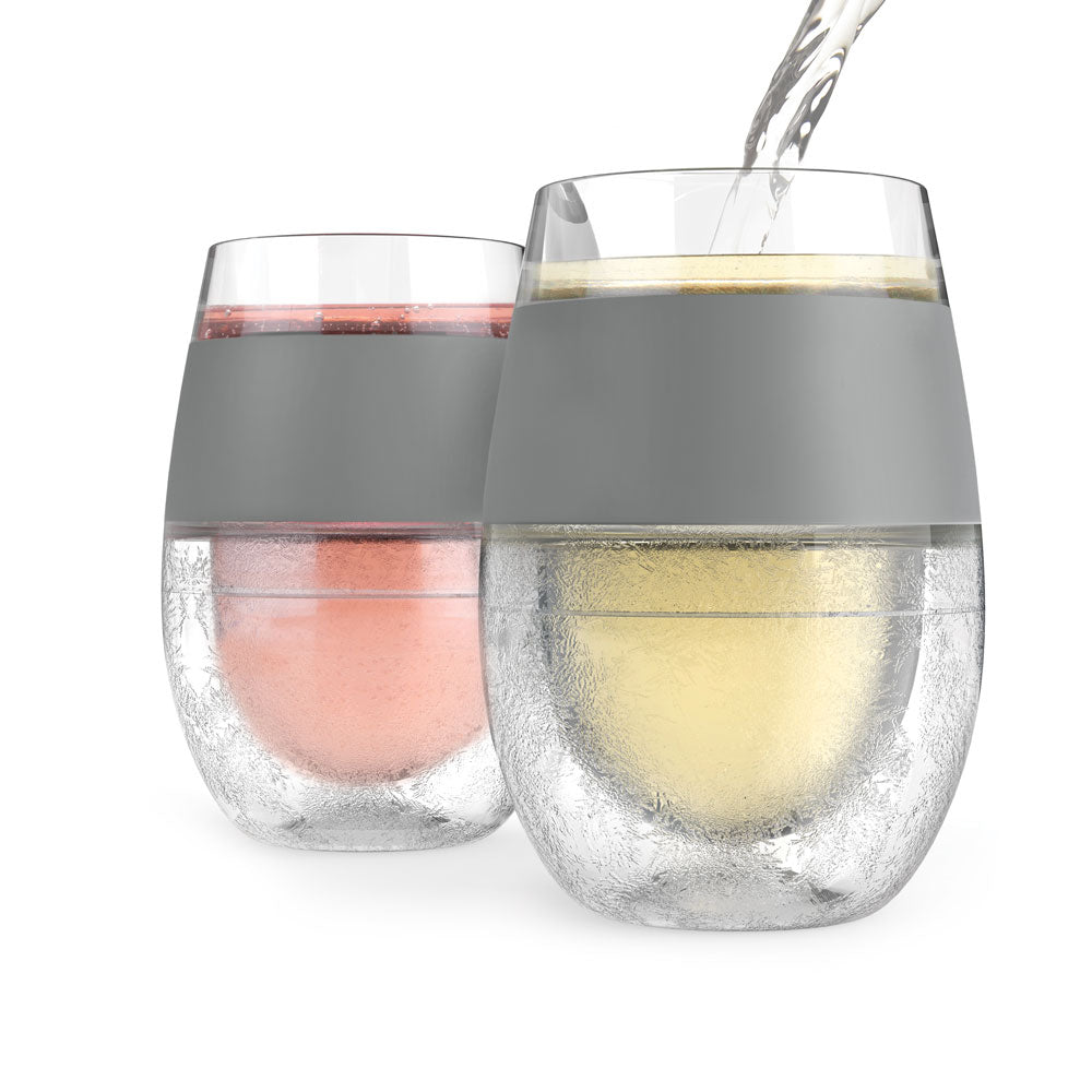 ChilledVino Frosty Drinkware - Freezable, All-Purpose Wine Glasses -  Insulated Drinking Glass With S…See more ChilledVino Frosty Drinkware 