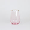 Wonderland Rose Crystal Stemless Wine Glasses (Set of 2)