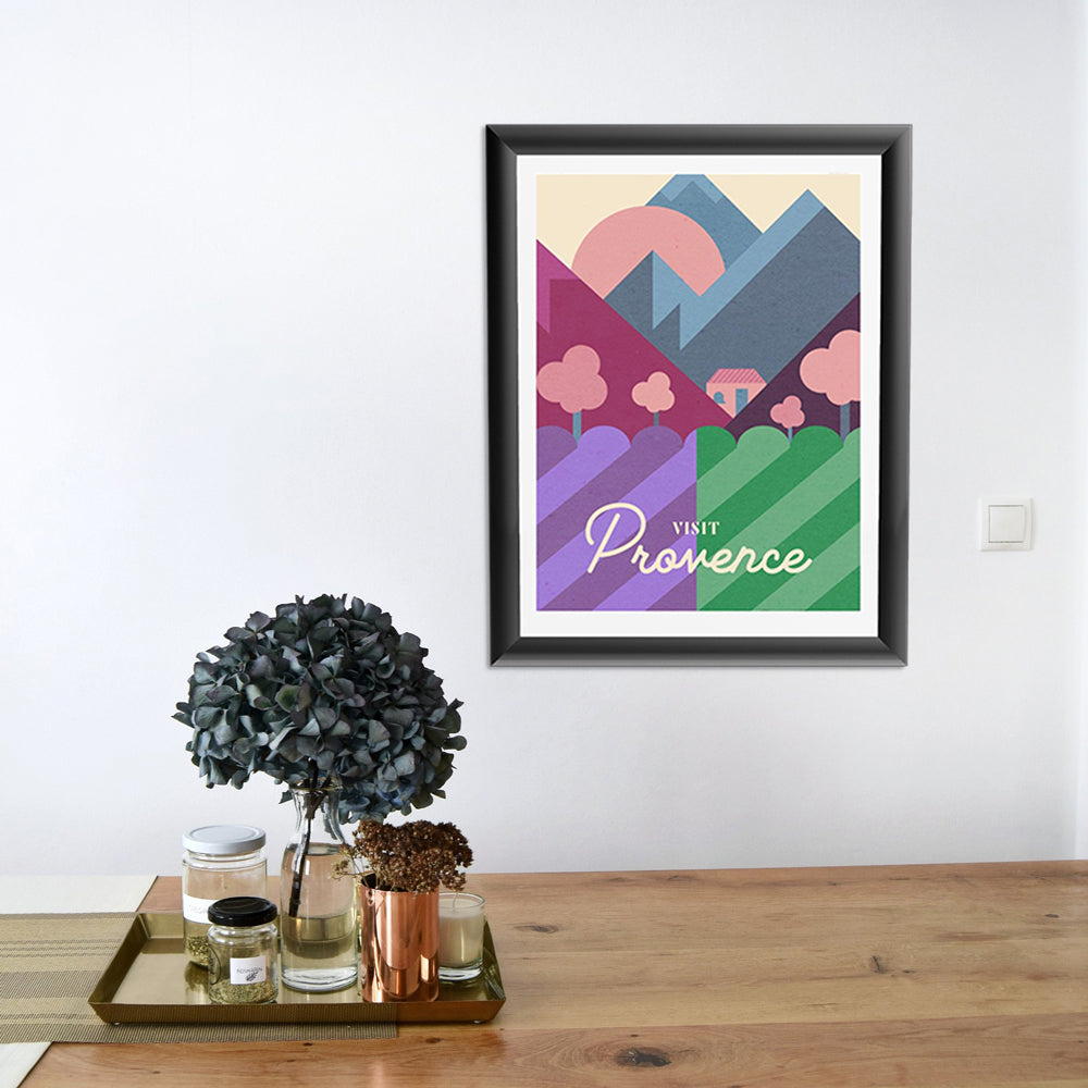 Provence Wine Travel Poster