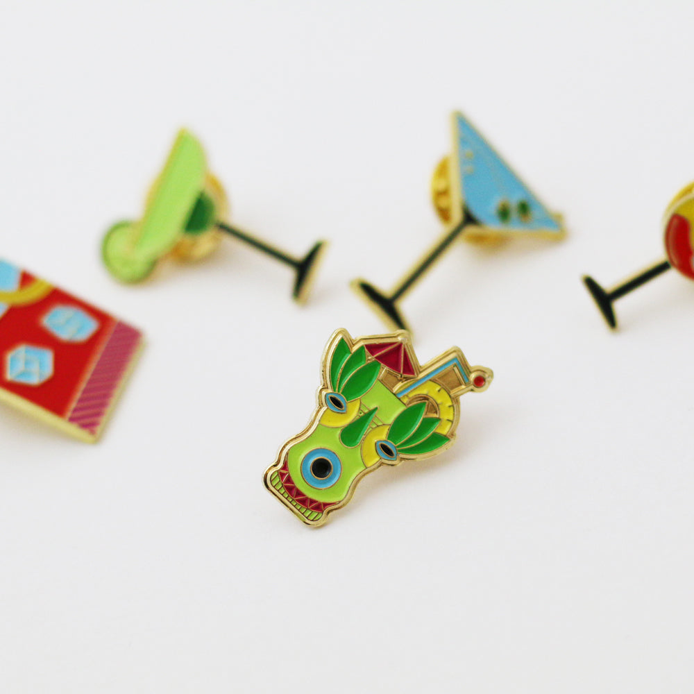 The Happy Hour Enamel Pin Collection (Set of 5)