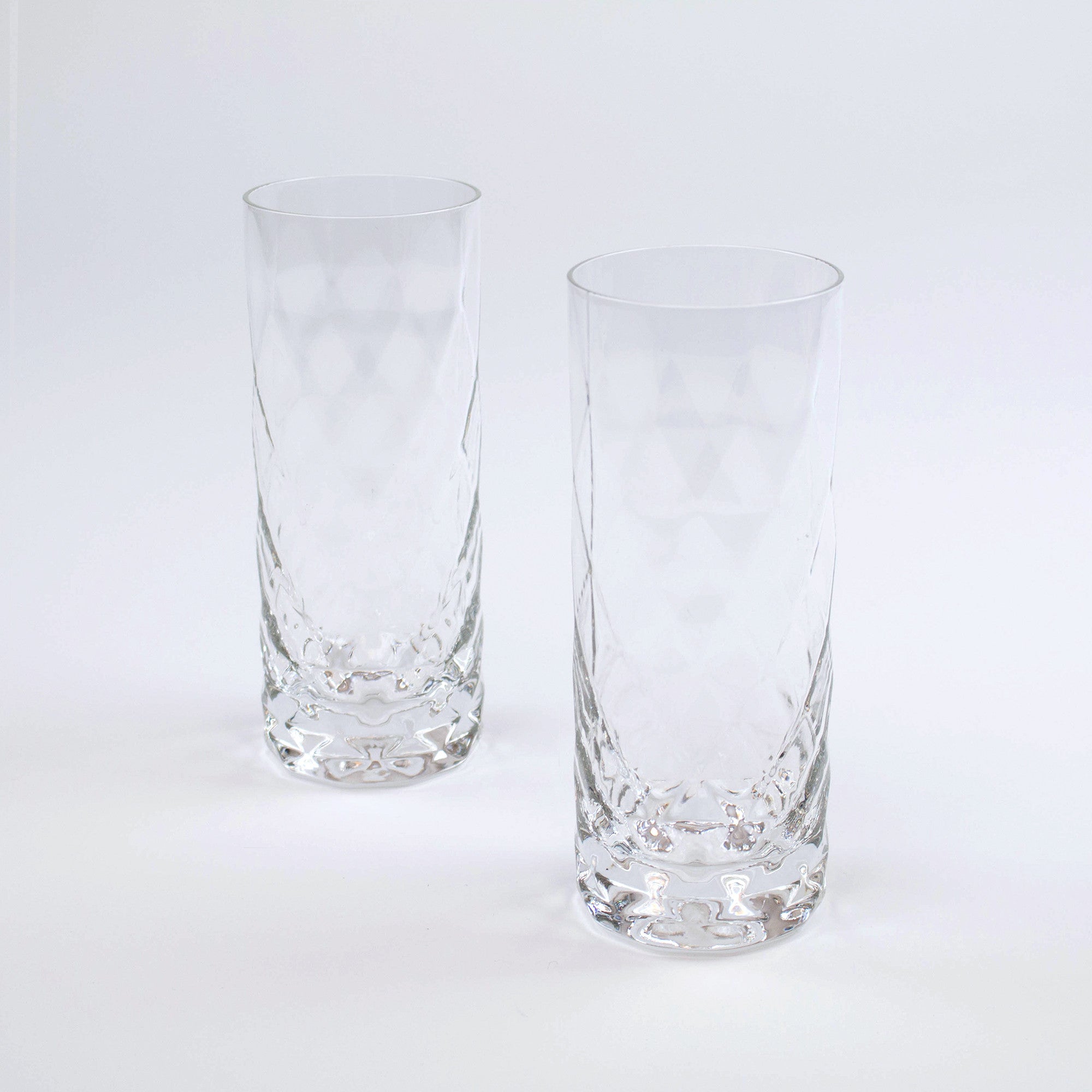 Mid-Century Modern Crystal Highball Glass (Set of 2) - The