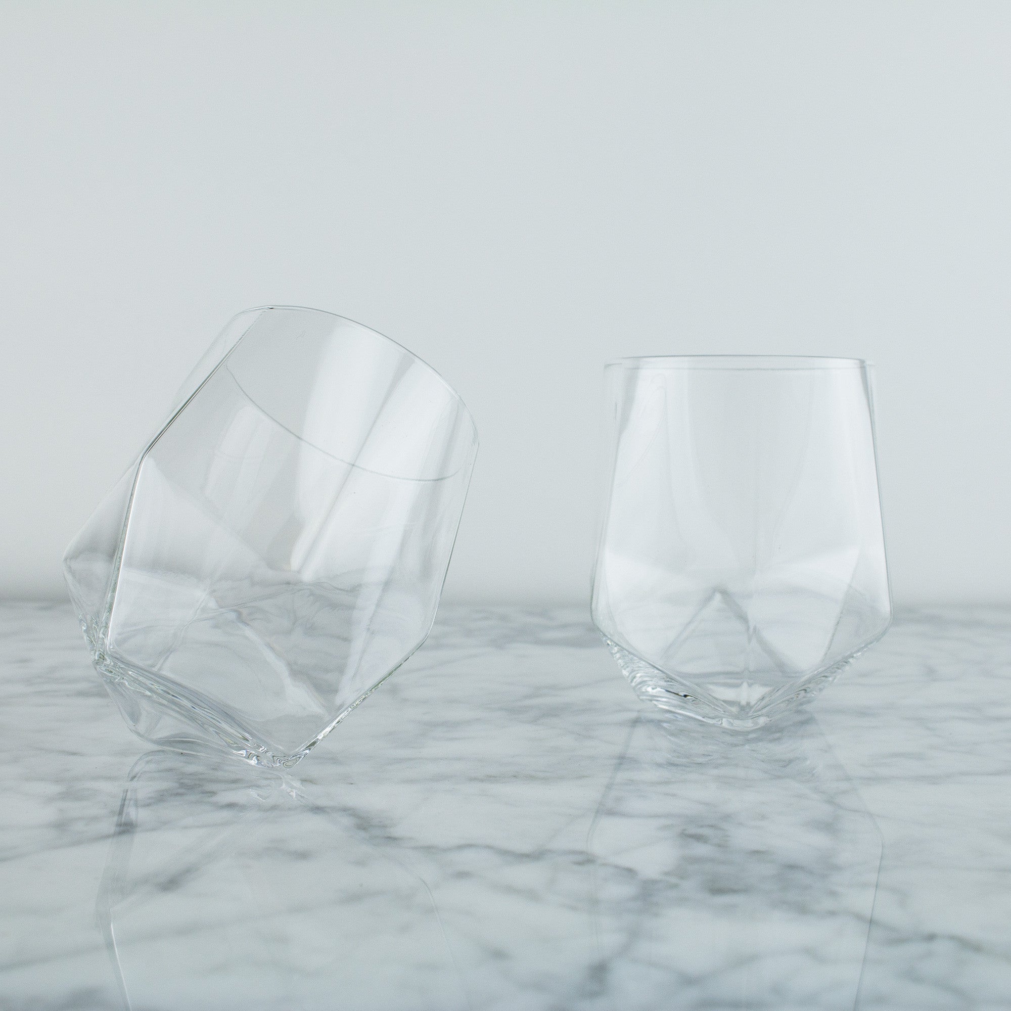 Geometric Crystal Tumblers (Set Of 2) - The VinePair Store