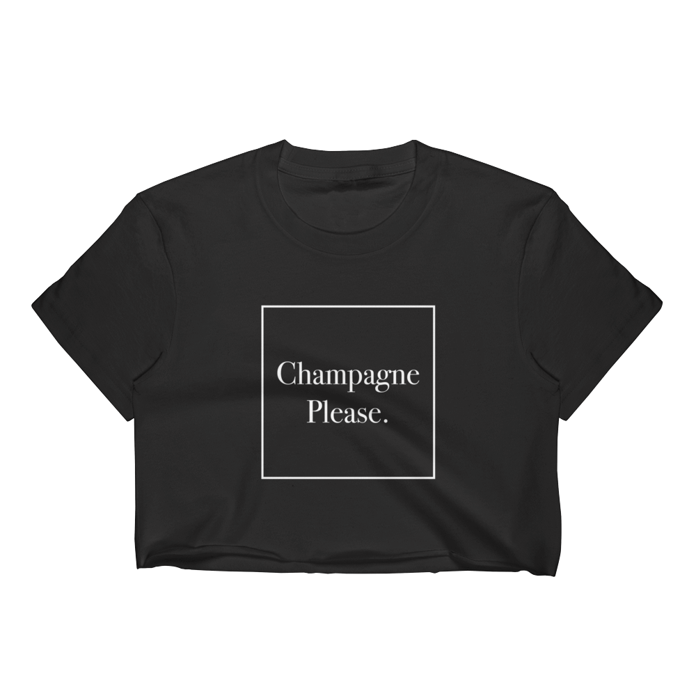 Champagne Please Crop Top
