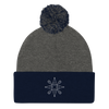 Let It Snow Wine - Pom-Pom Knit Cap