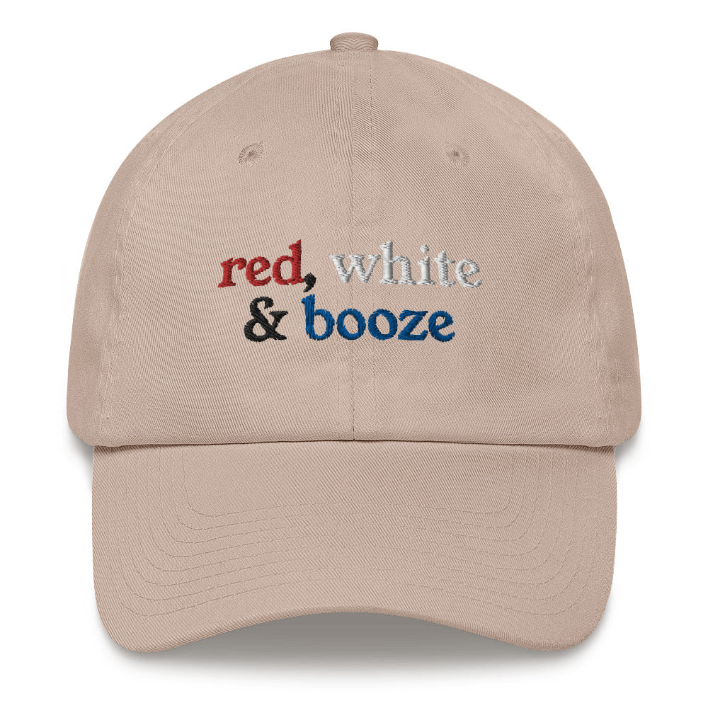 Red, White & Booze Baseball Hat