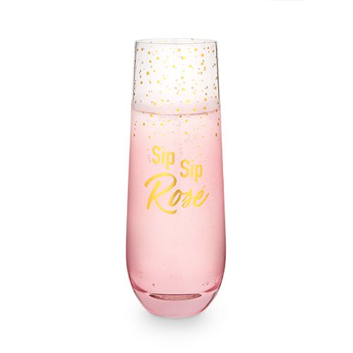 Rosé Stemless Champagne Flute