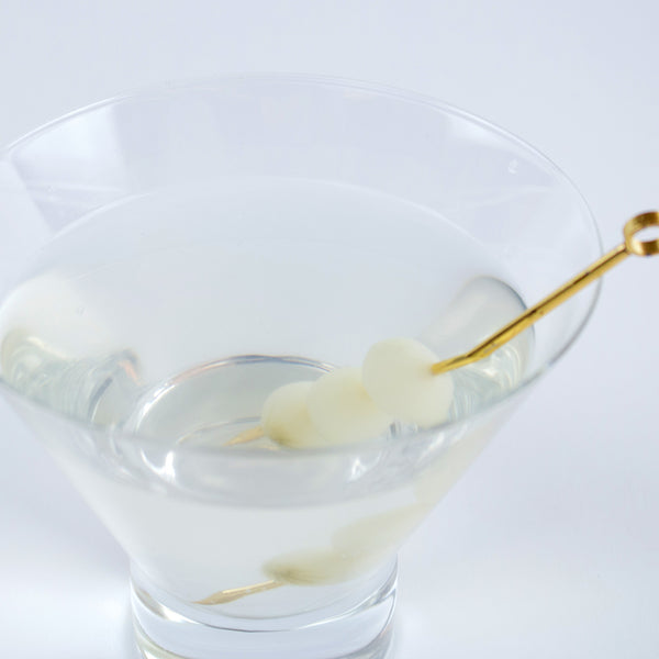 Glass - Martini - Stemless Cocktail Glasses - Set of 6-11 oz. - by Barski - Euro - New
